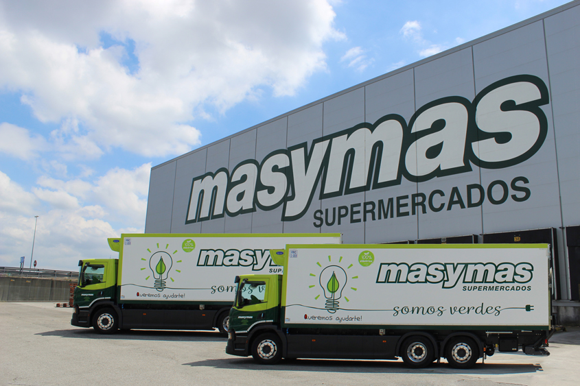 Flotas de camiones sostenibles masymas supermercados