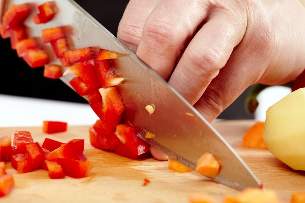 cortar alimentos