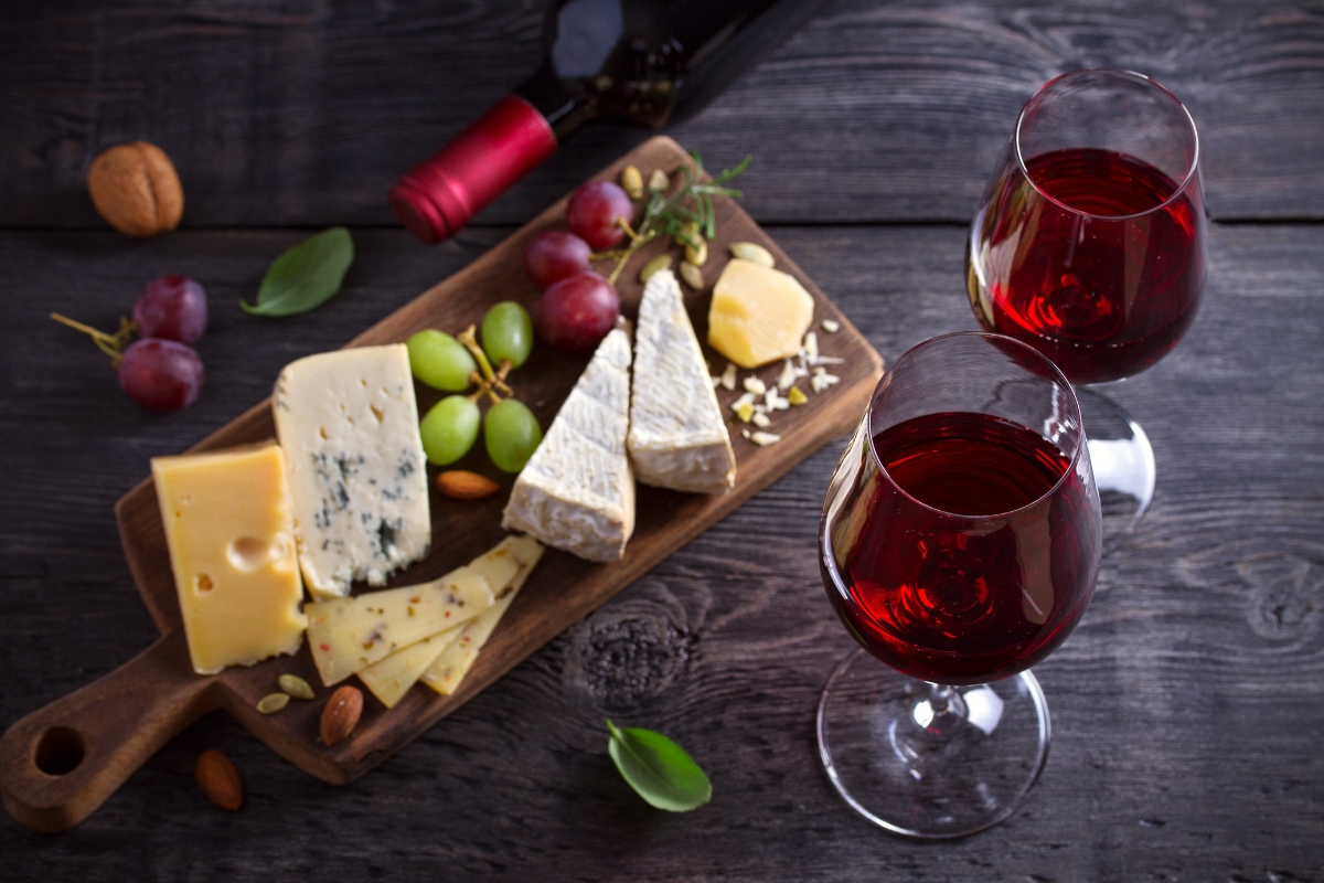 vino tinto y gastronomia
